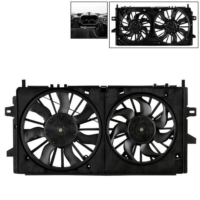 SPYDER xTune 06-16 Chevrolet Impala 3.5L Radiator Fan (RF-GM3115188) 9944000