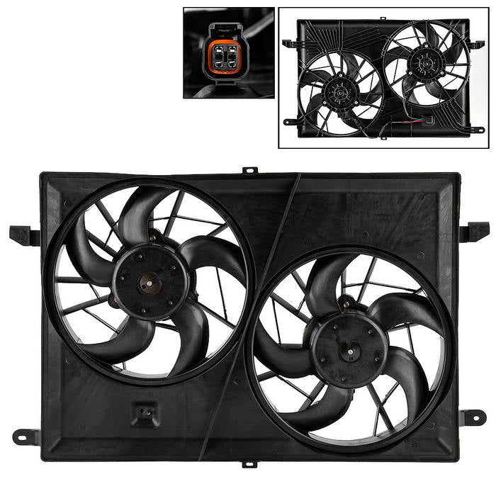 SPYDER xTune 07-17 GMC Acadia Radiator Fan (RF-GM3115219) 9944062