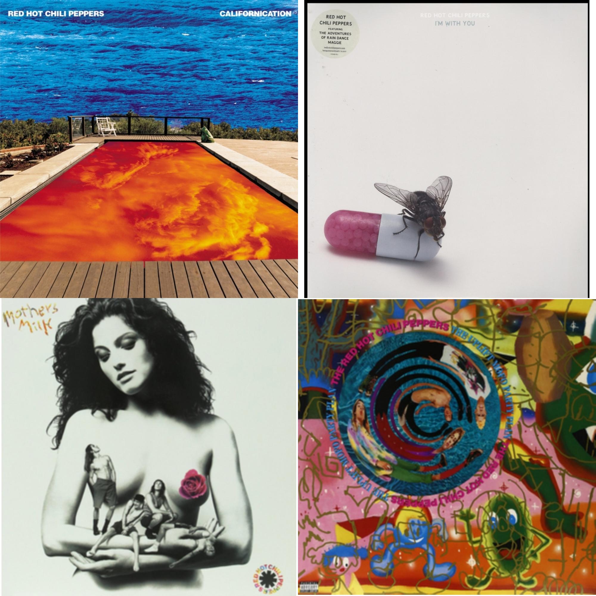 Red Hot Chili Peppers - Californication (2LP/Red & Blue Vinyl) & I'm With You & Mother's Milk & Uplift Mofo Party Plan