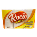 Rocío Extra Toilet Paper, 12?Roll Pack (300?Sheets Each)