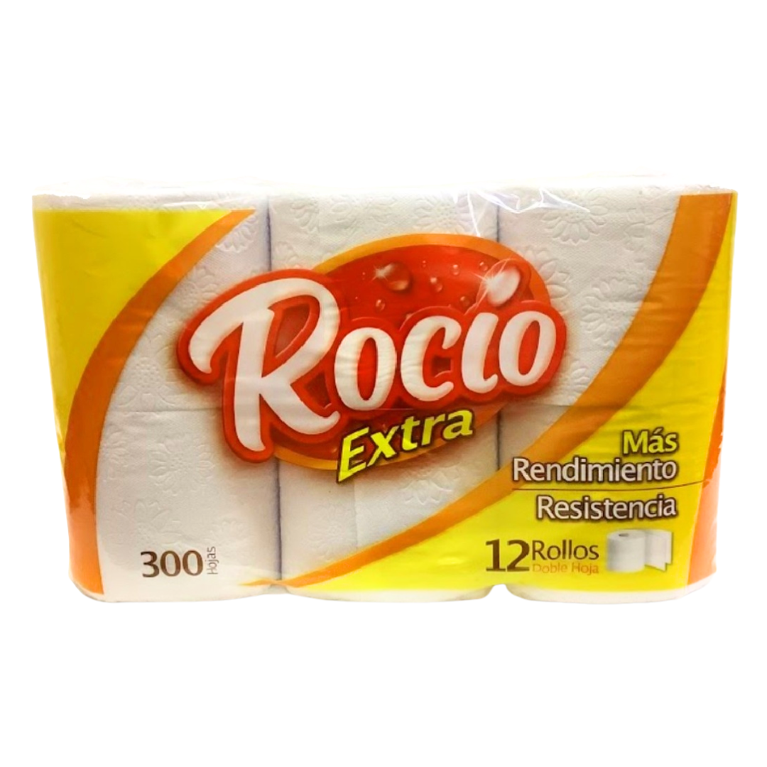 Rocío Extra Toilet Paper, 12?Roll Pack (300?Sheets Each)