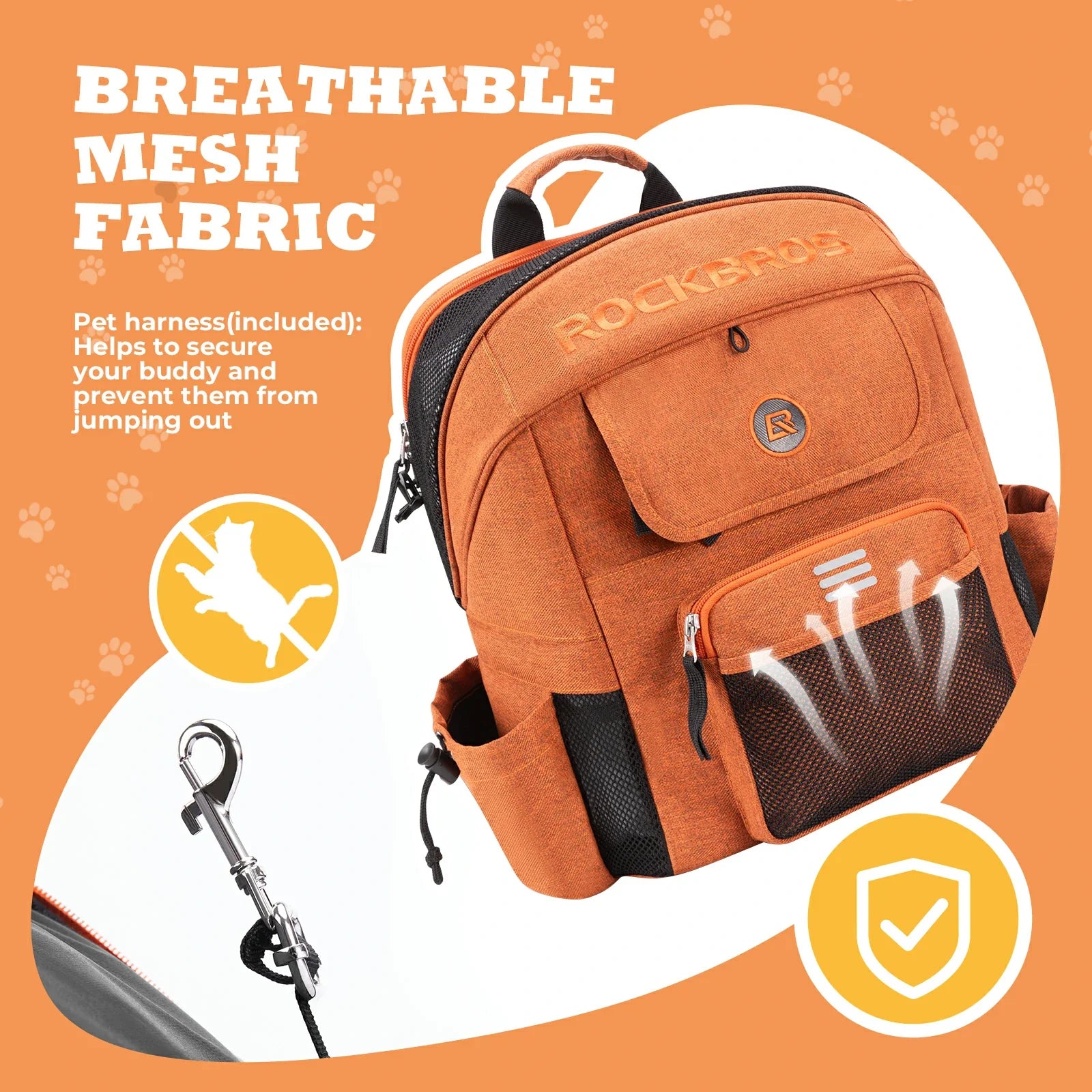 ROCKBROS Folding Bike Pet Bag  Backpack