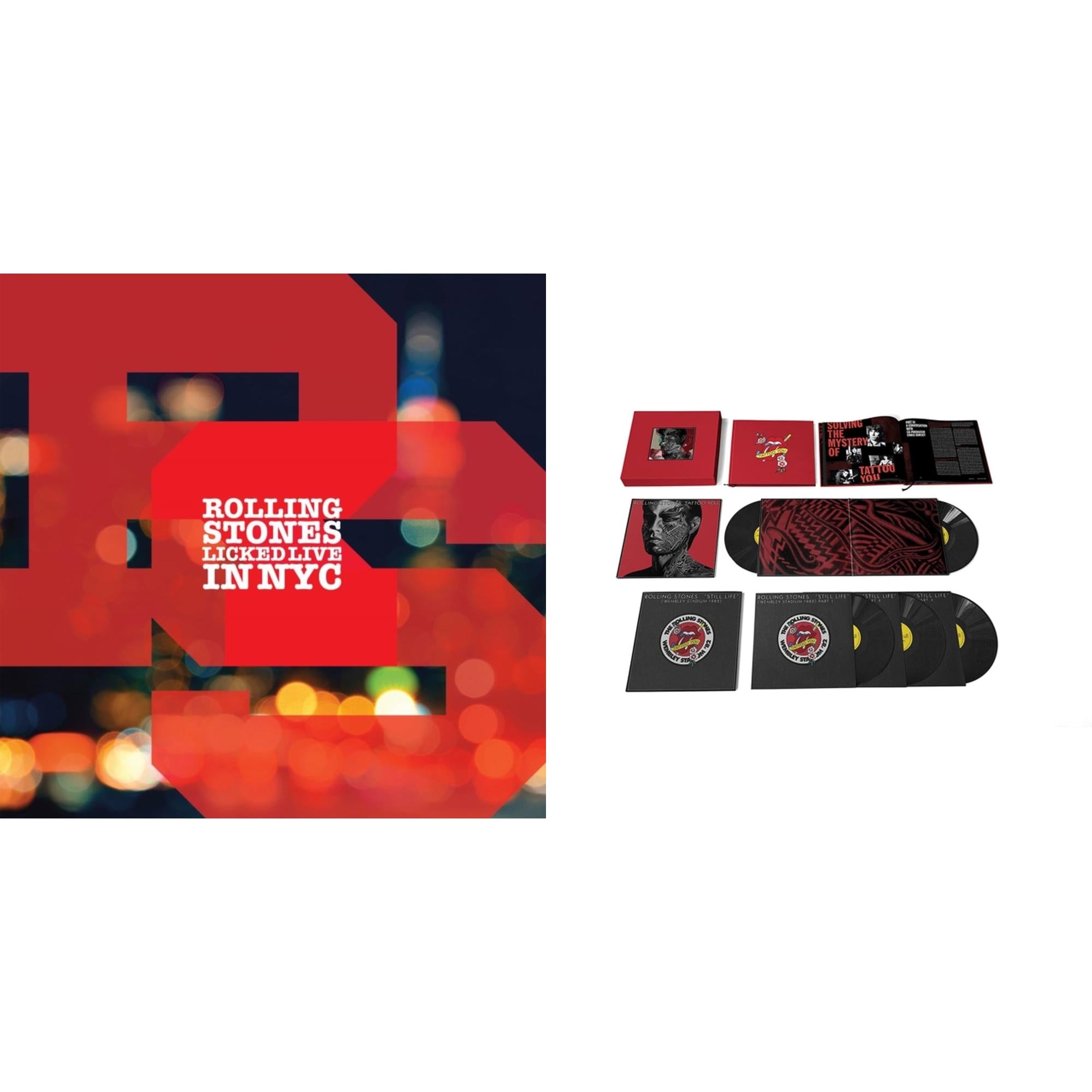 Tattoo You (2021 Remaster/5LP Box Set) & Licked Live In Nyc (White Vinyl/3LP)