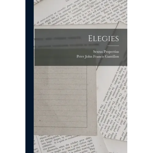 Elegies - Paperback