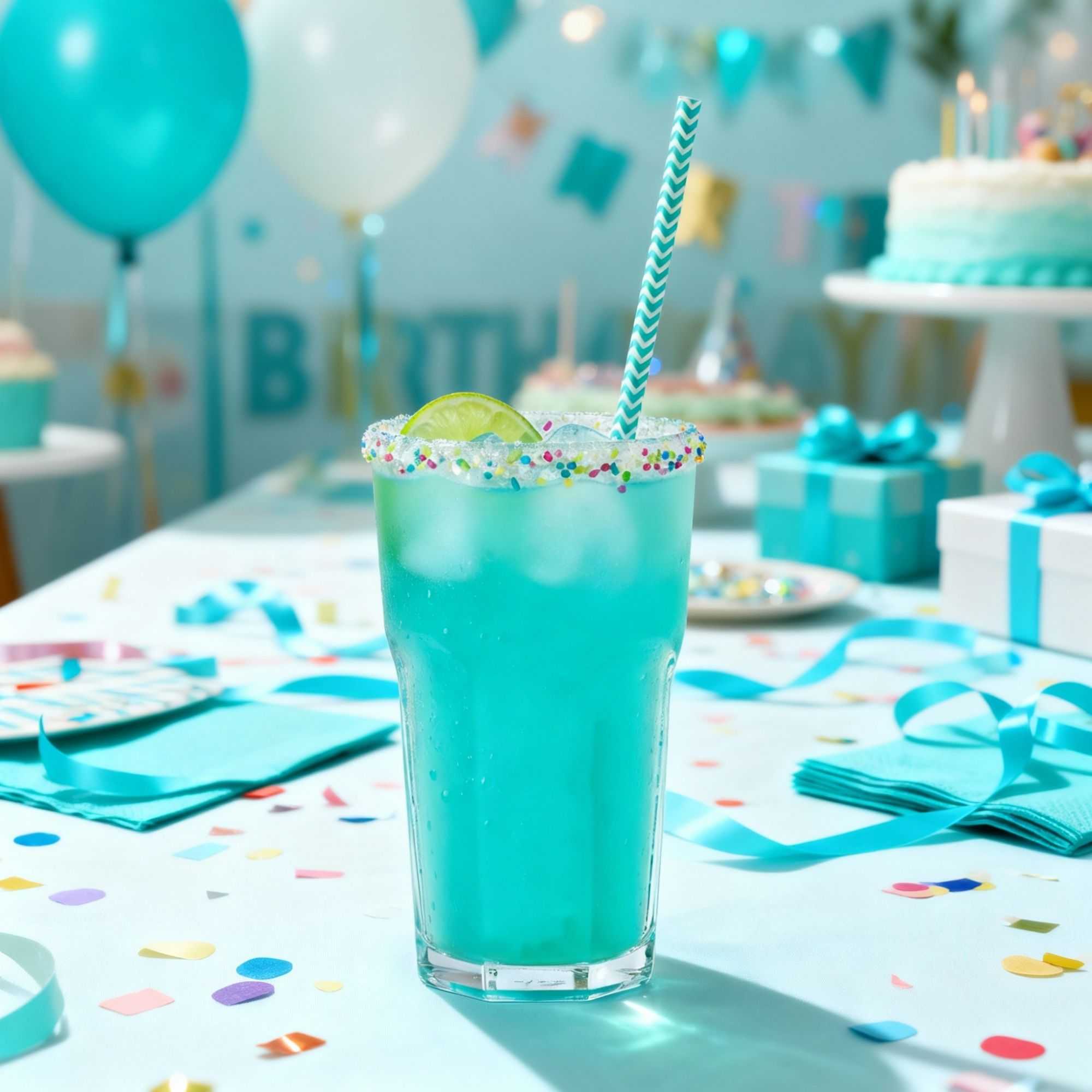 Bev Tek Turquoise Paper Straw - Zig Zags, Biodegradable, 6mm - 7 3/4" - 100 count box