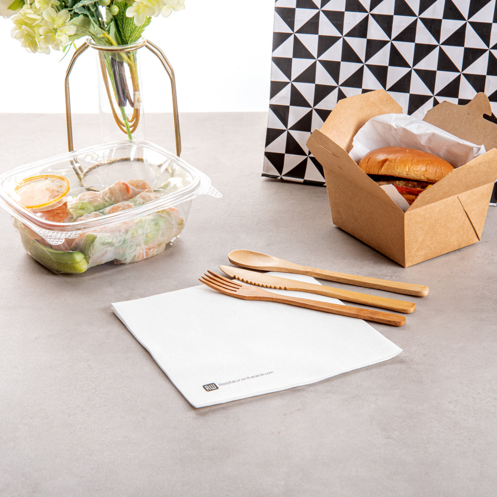 Luxenap Square Pure White Paper Napkin - Air Laid - 15 3/4" x 15 3/4" - 25 count box