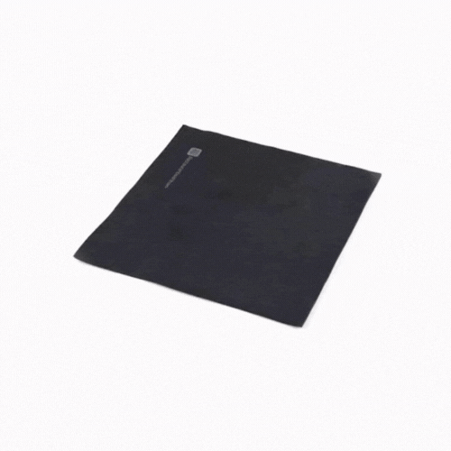 Luxenap Square Pure Black Paper Napkin - Air Laid - 15 3/4" x 15 3/4" - 25 count box