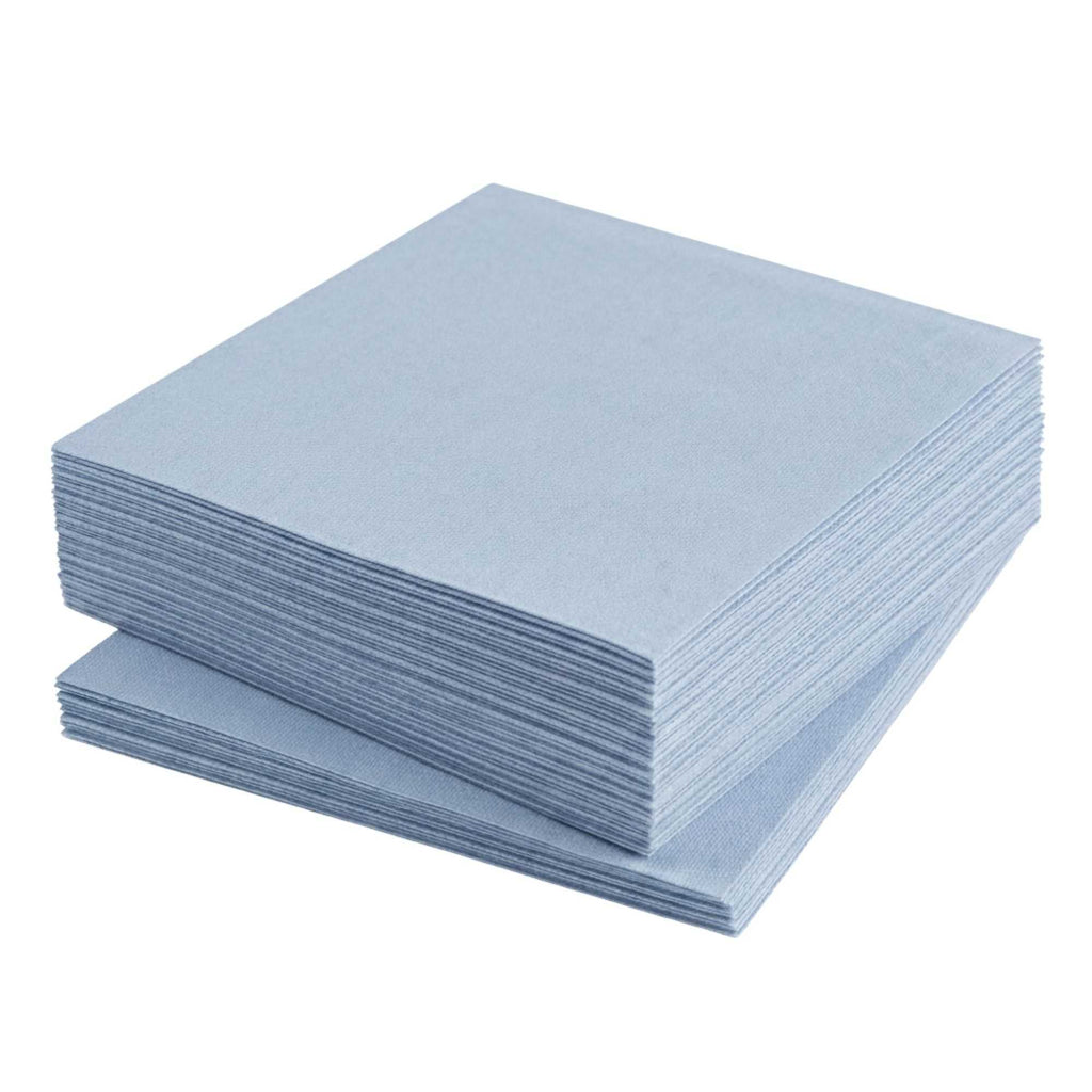 Luxenap Square Celeste Denim Paper Napkin - Air Laid - 15 3/4" x 15 3/4" - 25 count box