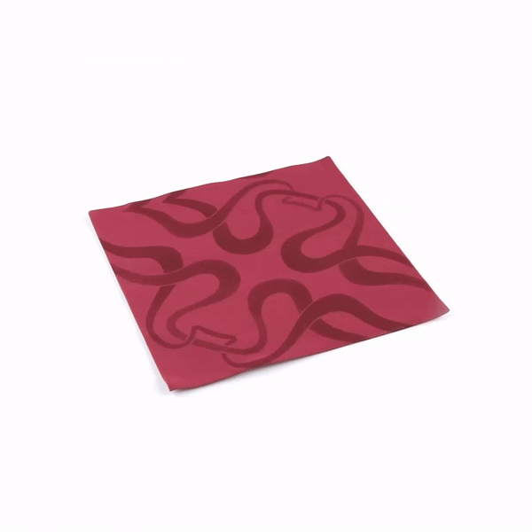 Luxenap Square Vintage Bordeaux Paper Napkin - Air Laid - 15 3/4" x 15 3/4" - 25 count box
