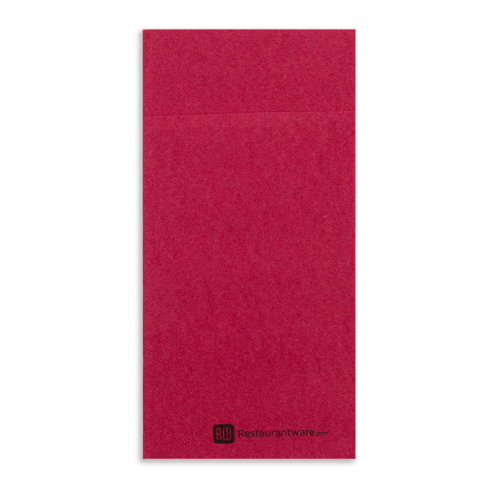 Luxenap Square Burgundy Paper Napkin - Air Laid, Kangaroo - 15 3/4" x 15 3/4" - 40 count box