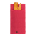 Luxenap Square Burgundy Paper Napkin - Air Laid, Kangaroo - 15 3/4" x 15 3/4" - 40 count box