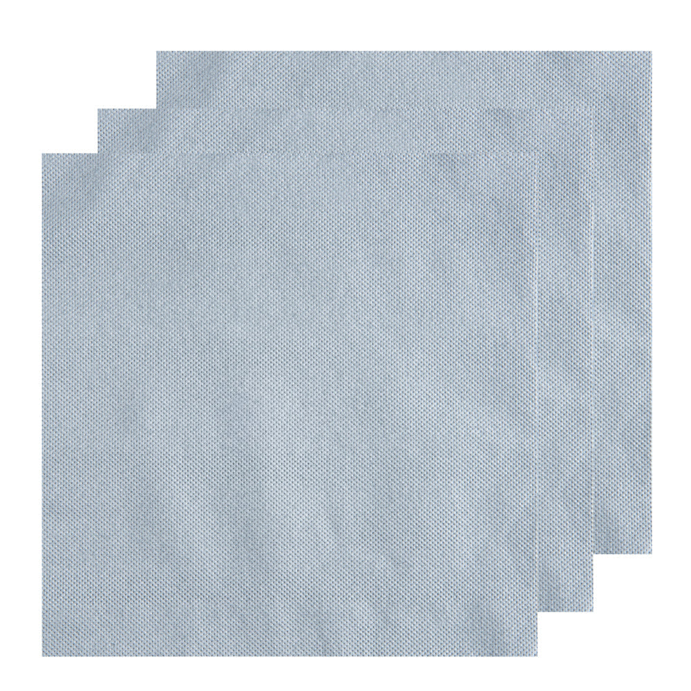 Luxenap Square Gray Paper Napkin - Micropoint, 2-Ply - 15 1/2" x 15 1/4" - 50 count box