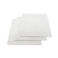 Luxenap Square White Paper Napkin - Micropoint, 2-Ply, with Gray Threads - 15 1/2" x 15 1/4" - 50 count box