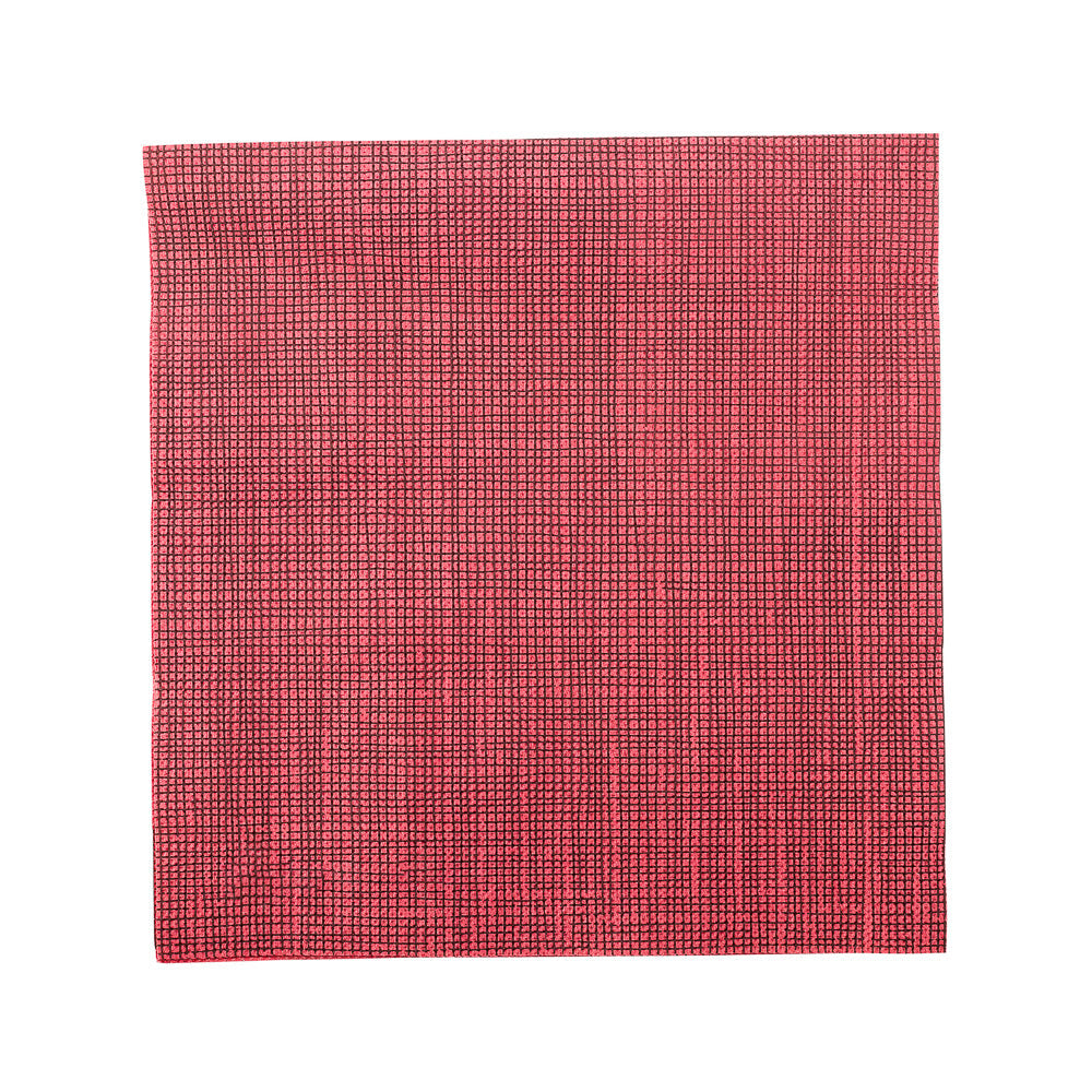 Luxenap Square Bordeaux Paper Napkin - Micropoint, 2-Ply, with Black Threads - 15 1/2" x 15 1/4" - 50 count box