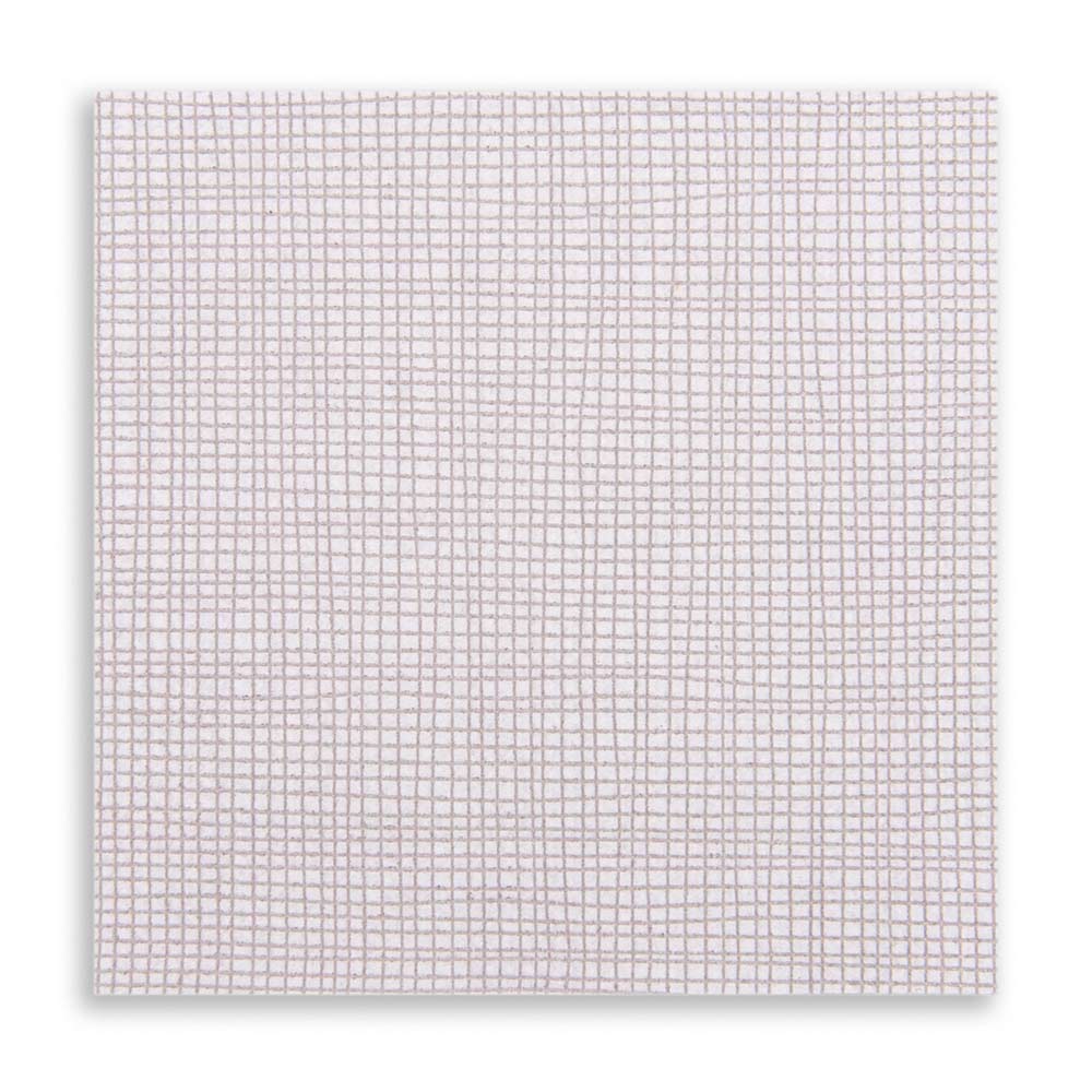 Luxenap Square White Paper Cocktail Napkin - Micropoint, 2-Ply, with Gray Threads - 7 3/4" x 7 3/4" - 100 count box