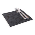 Luxenap Square Vintage Black Paper Napkin - Air Laid - 15 3/4" x 15 3/4" - 600 count box