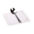 Luxenap Square Ecru Cotton Cocktail Napkin - Organic , Disposable - 4 1/2" x 4 1/2" - 50 count box