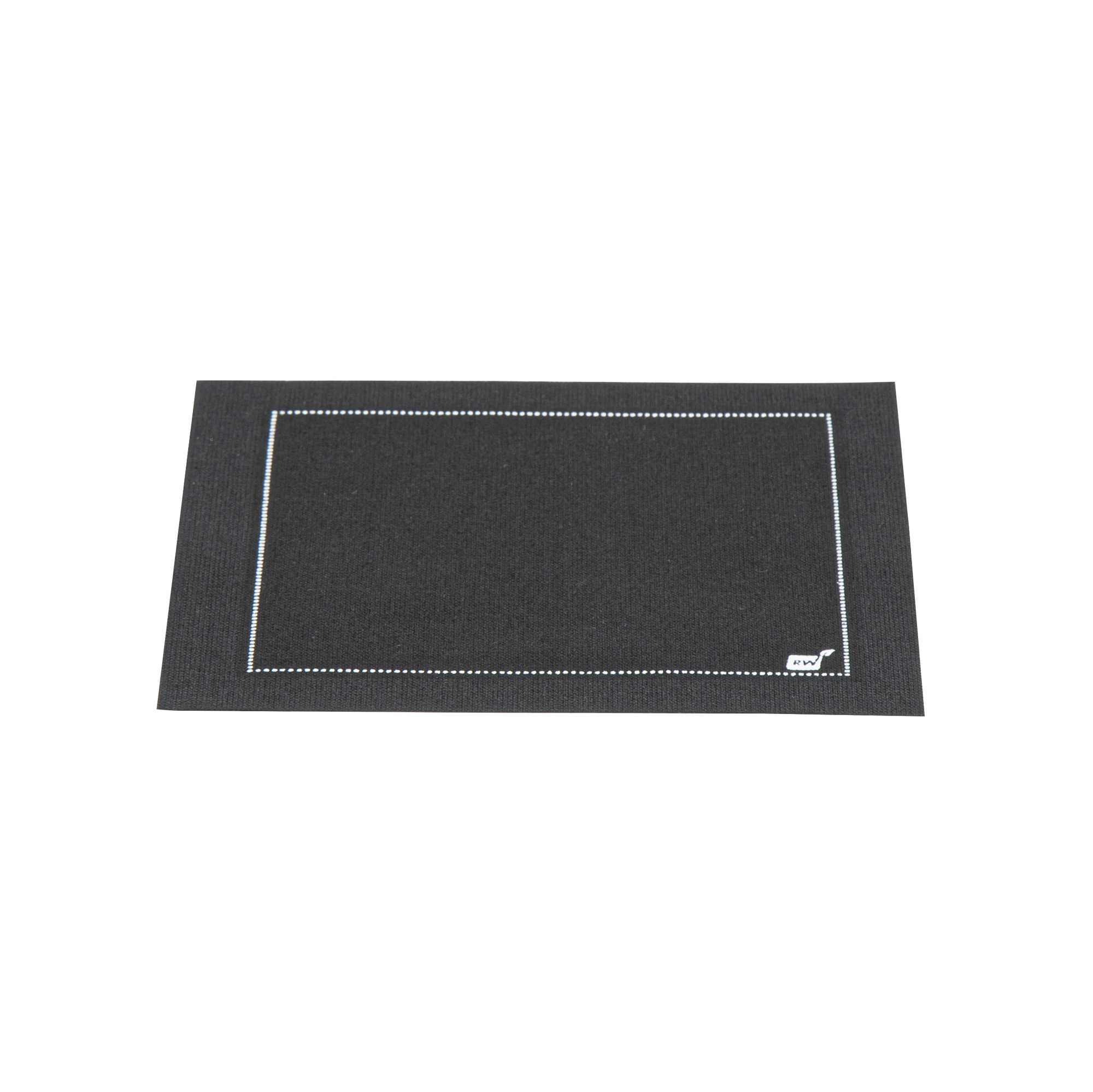 Luxenap Square Black Cotton Cocktail Napkin - Organic, Disposable - 4 1/2" x 4 1/2" - 50 count box
