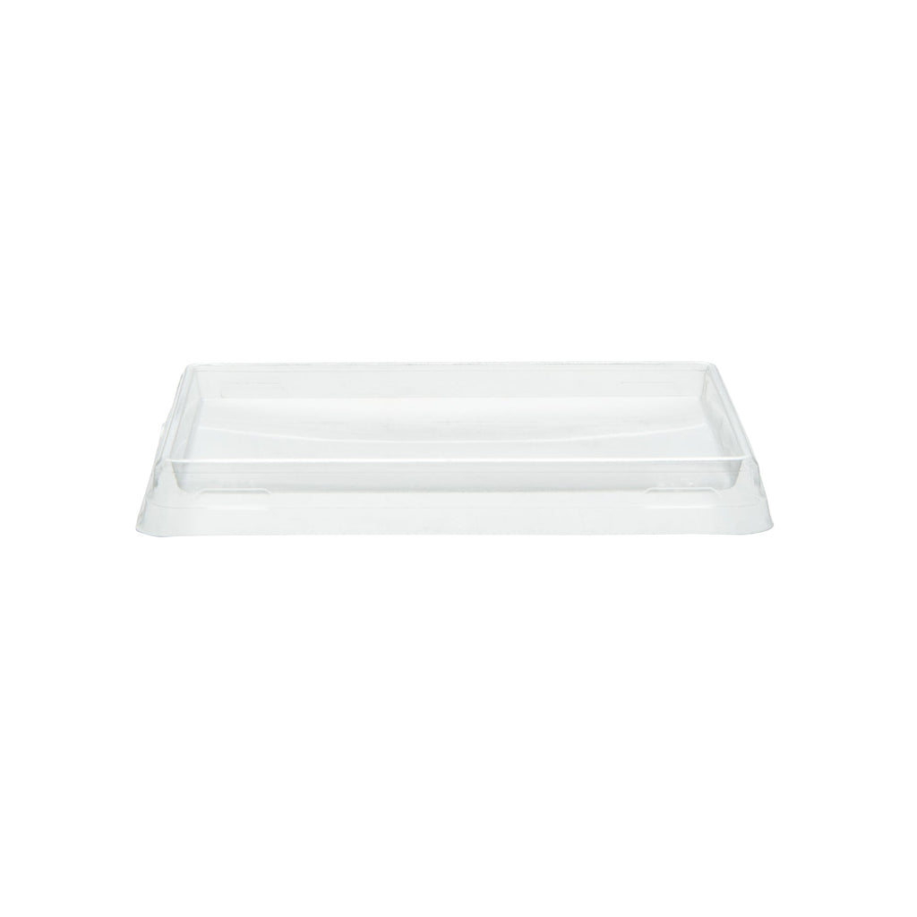 Cafe Vision Rectangle Clear Plastic Lid - Fits Small Click Lock Container - 200 count box