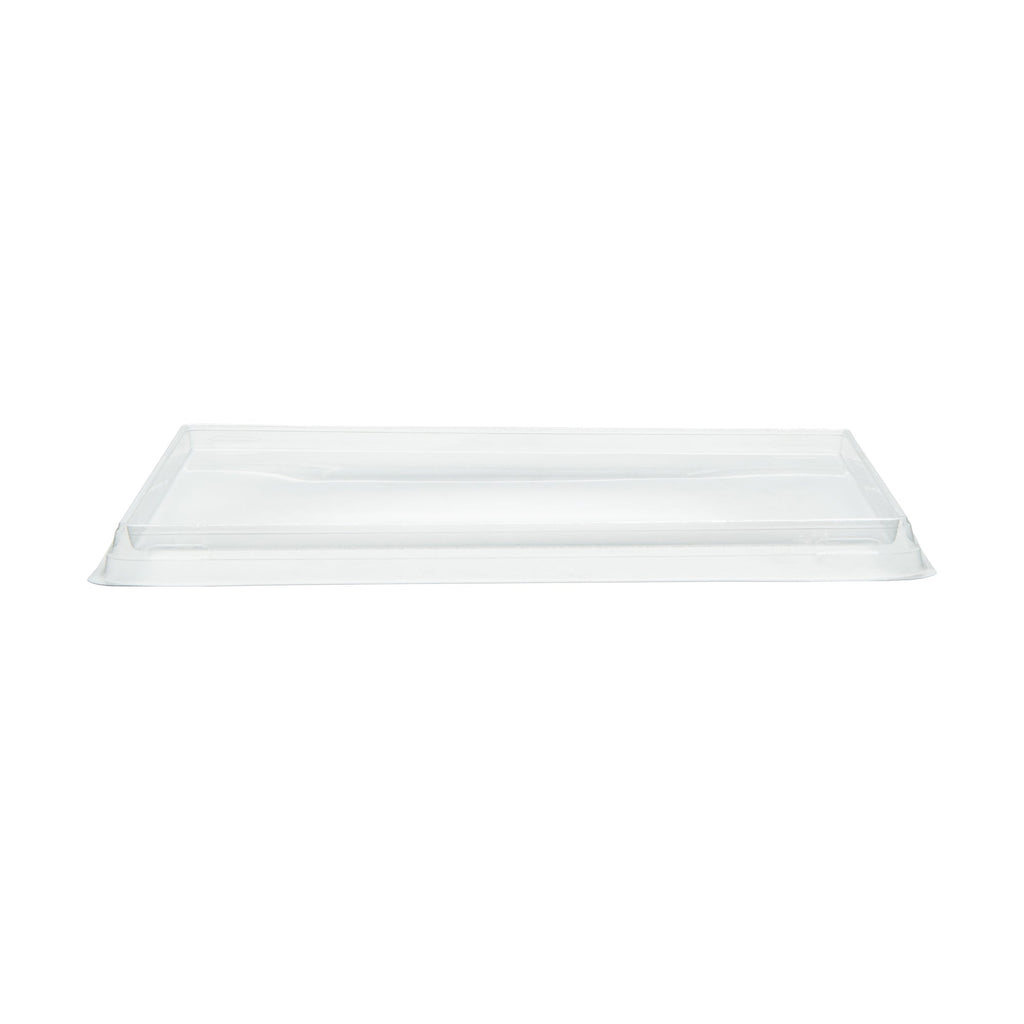 Cafe Vision Rectangle Clear Plastic Lid - Fits Medium Click Lock Container - 200 count box