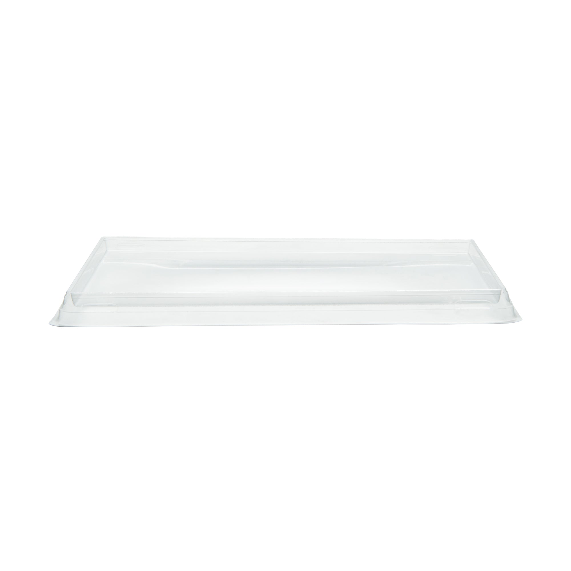 Cafe Vision Rectangle Clear Plastic Lid - Fits Medium Click Lock Container - 200 count box