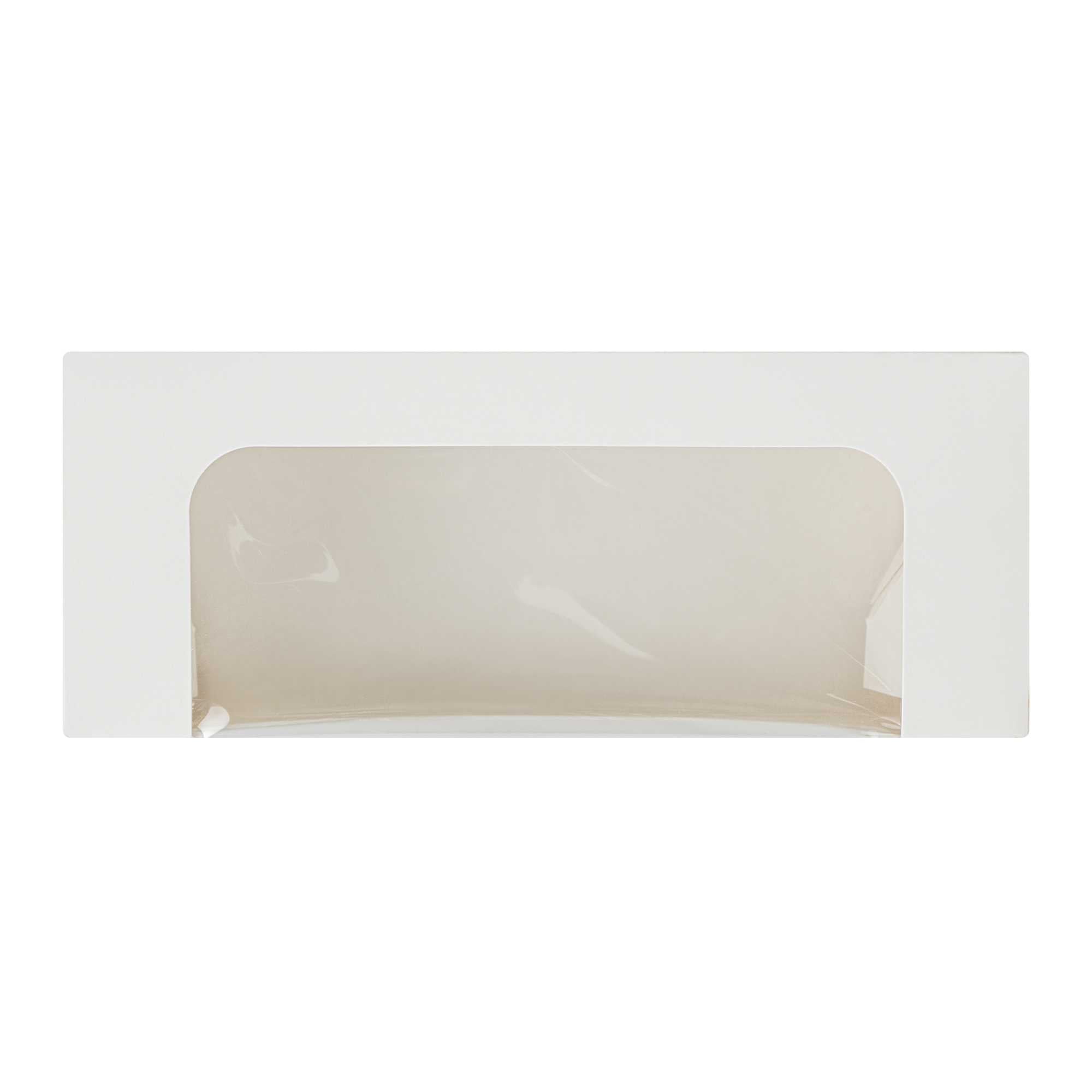 Cafe Vision 13 oz Rectangle White Paper Small Take Out Container - 6" x 2 1/2" x 2" - 200 count box