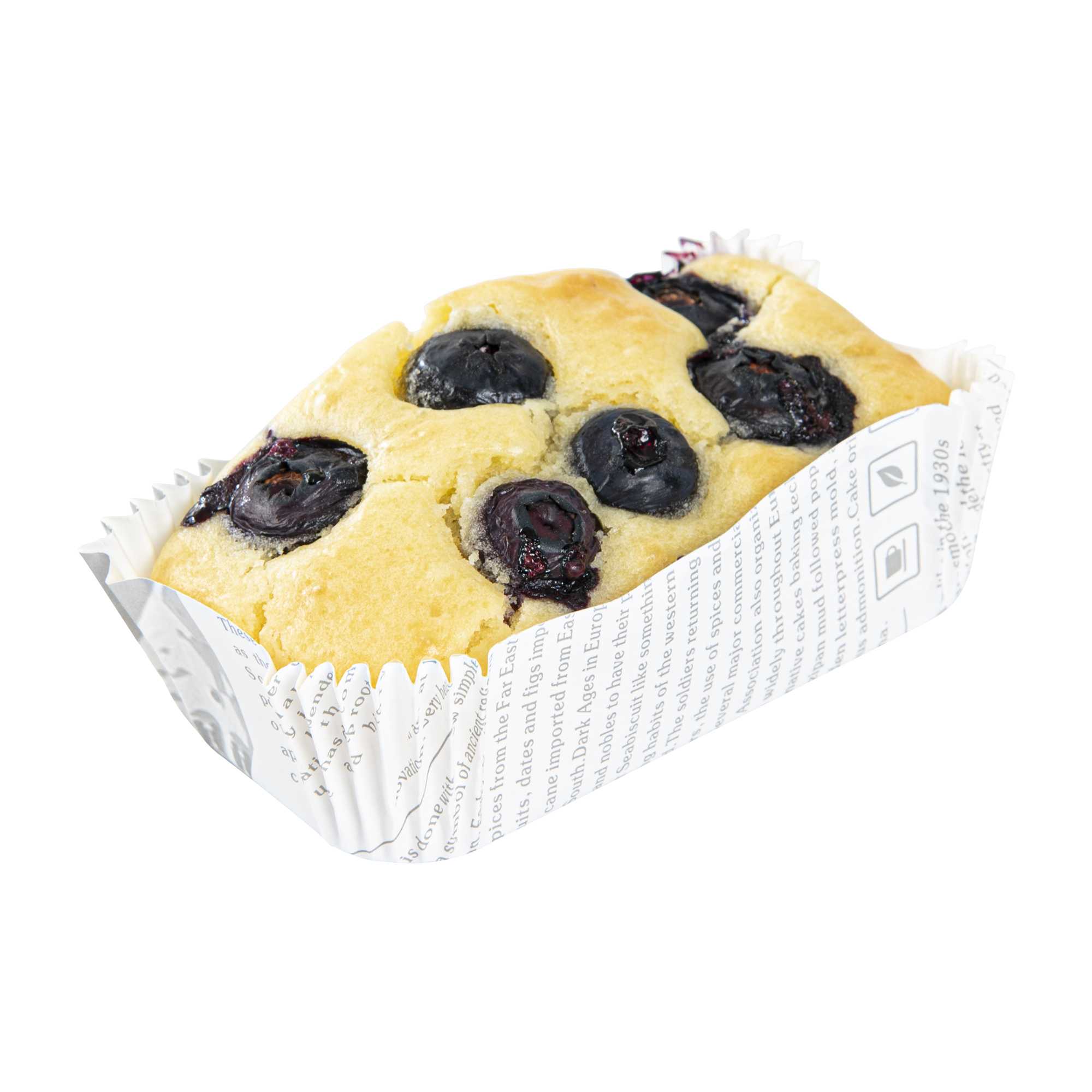 Panificio 5 oz Elliptical Newsprint Paper Large Baking Cup - Ridged - 4 1/2" x 2 1/2" x 1 1/4" - 200 count box