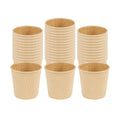Restpresso 4 oz Kraft Paper Coffee Cup - Ripple Wall - 2 1/2" x 2 1/2" x 2 1/4" - 500 count box
