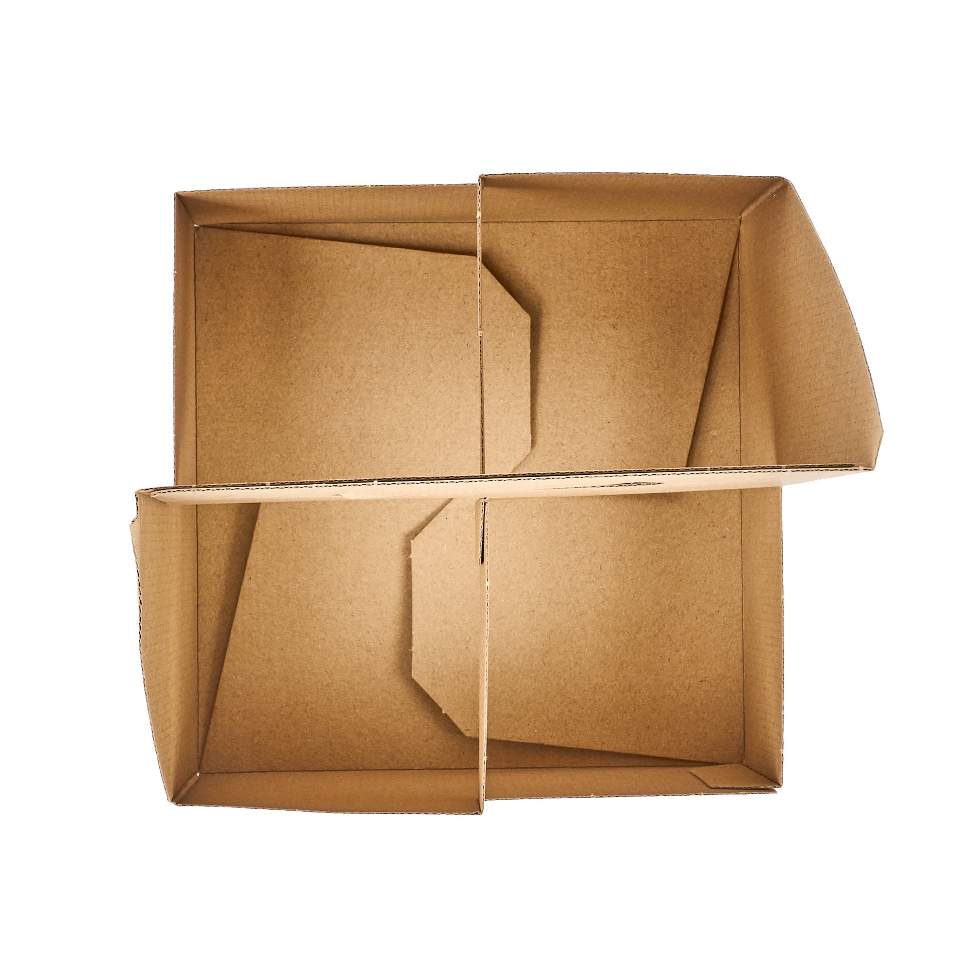 Restpresso Kraft Paper Altalena Drink Carrier - Fits 4 Cups - 7 1/4" x 7 1/4" x 9 1/4" - 100 count box