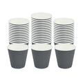Restpresso 8 oz Gray Paper Coffee Cup - Ripple Wall - 3 1/2" x 3 1/2" x 3 1/4" - 500 count box