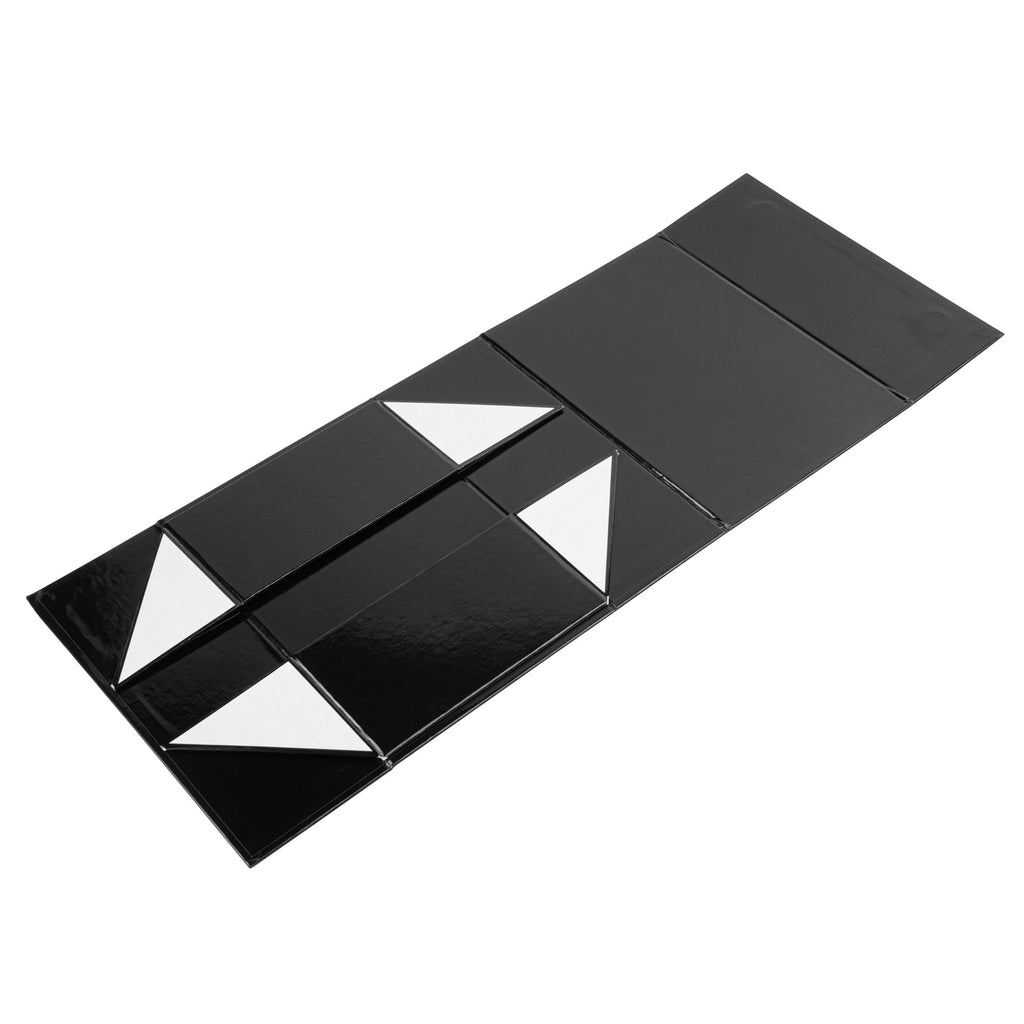 Cater Tek Rectangle Black Paper Medium Tic Tac Box - Magnetic - 9" x 6" x 3 1/2" - 10 count box