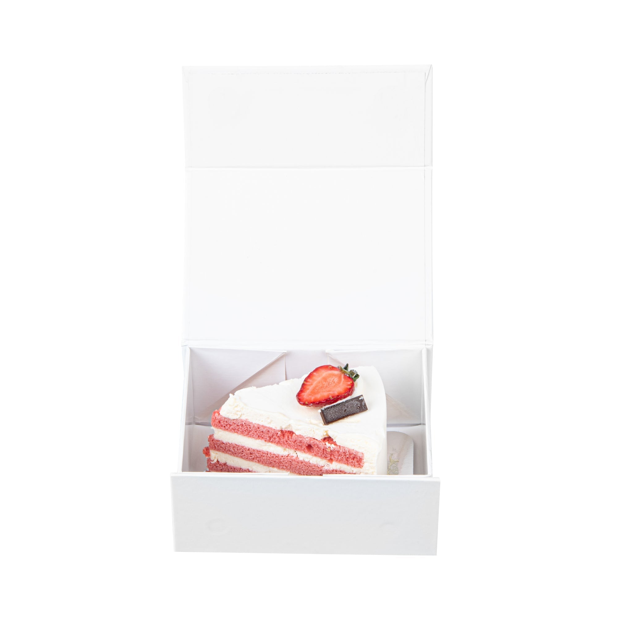 Cater Tek Rectangle White Paper Extra Small Tic Tac Box - Magnetic - 5" x 4" x 2 1/2" - 10 count box