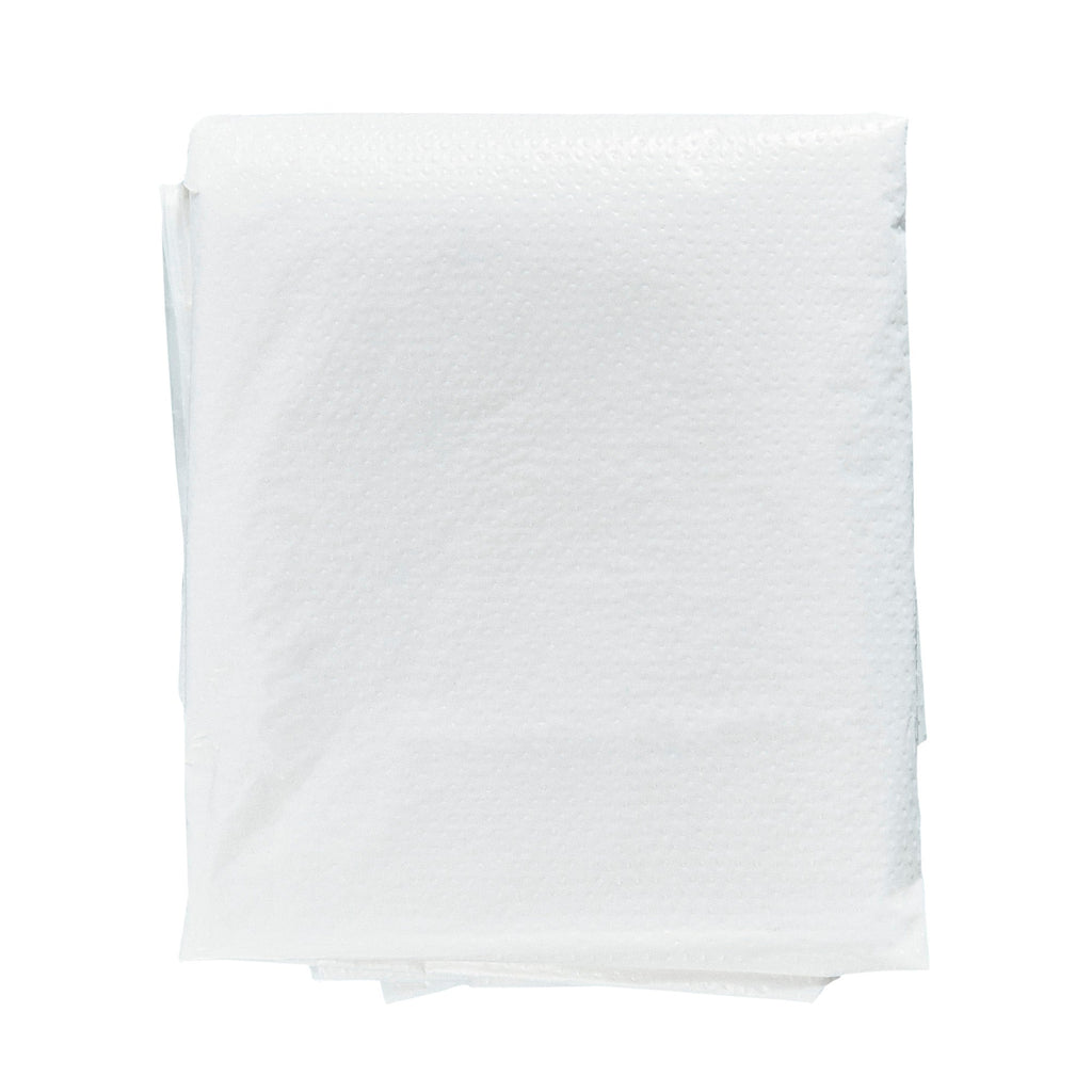 Clean Tek Professional White Plastic Disposable Apron - 42" x 27 1/2" - 100 count box