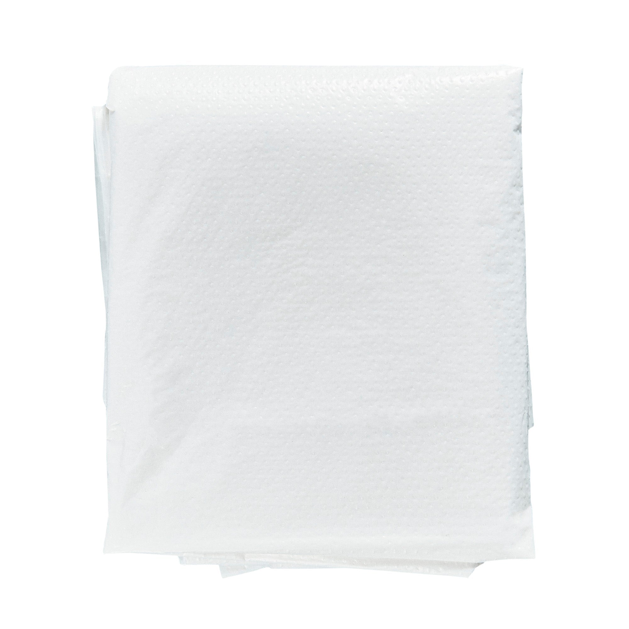 Clean Tek Professional White Plastic Disposable Apron - 42" x 27 1/2" - 100 count box