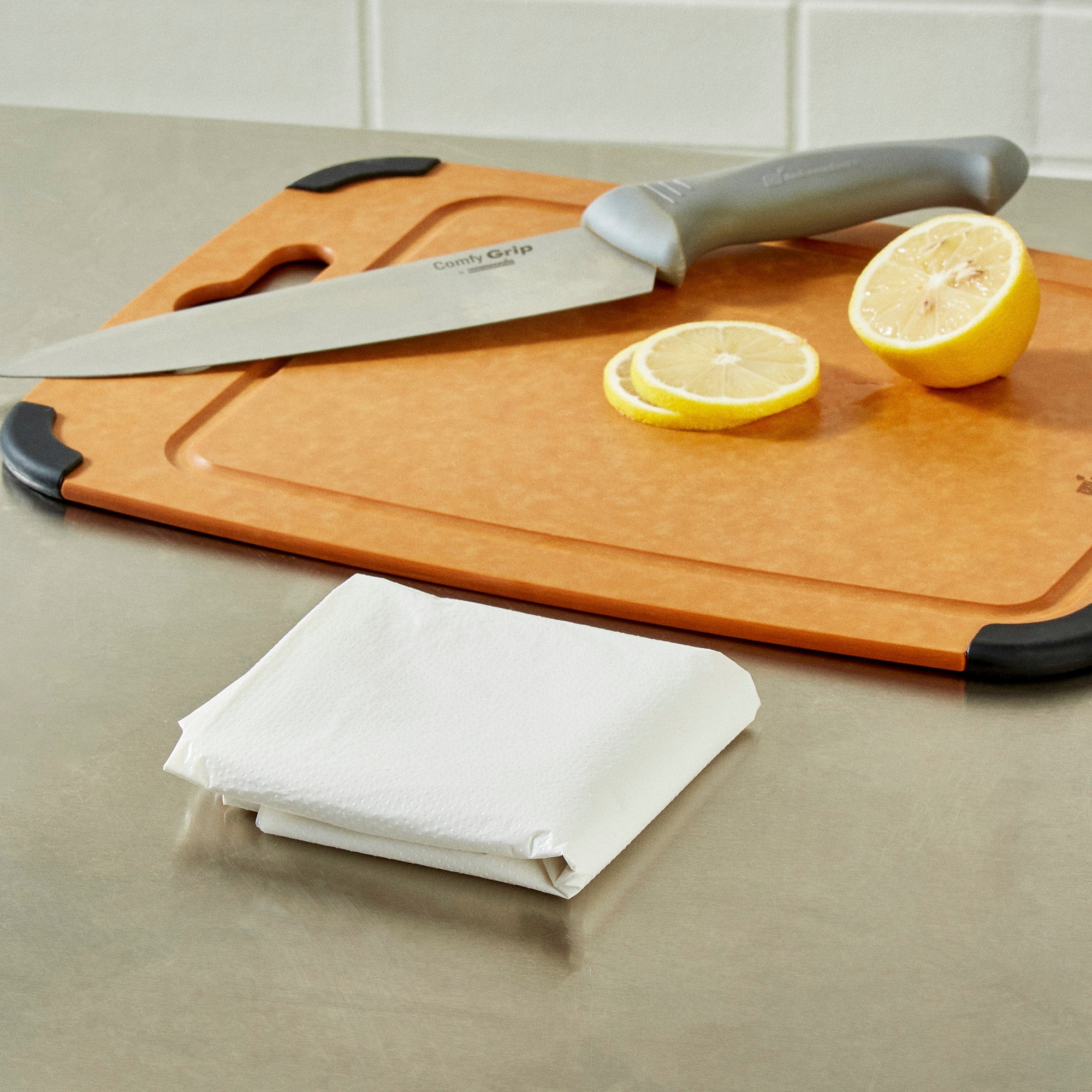 Clean Tek Professional White Plastic Disposable Apron - 42" x 27 1/2" - 100 count box