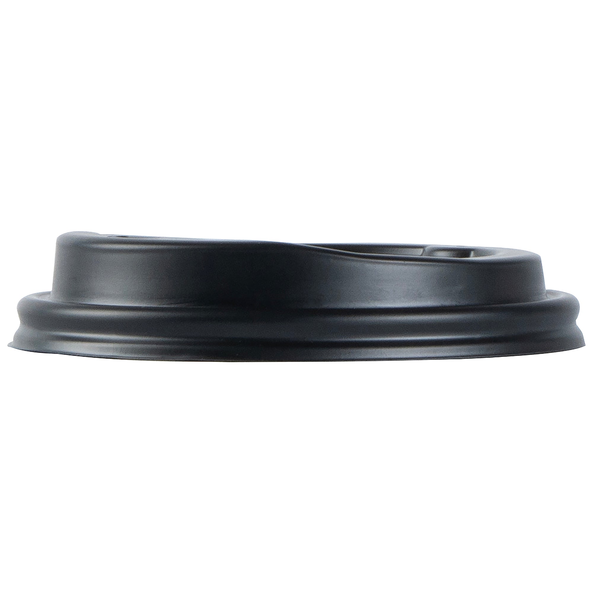 Restpresso 16 oz Red and White Stripe Paper Single Wall Coffee Cup - with Black Lid - 3 1/2"x 3 1/2"x 5 1/2" - 400 count box