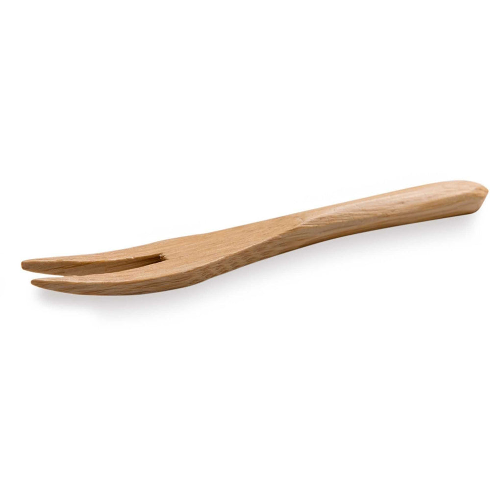 Bambuddha Natural Bamboo Mini Fork - 3 1/2" - 100 count box