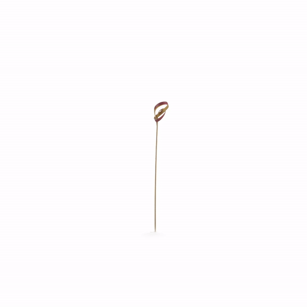 Pixy Brown Bamboo Knotted Pick - 4" x 1/2" - 1000 count box