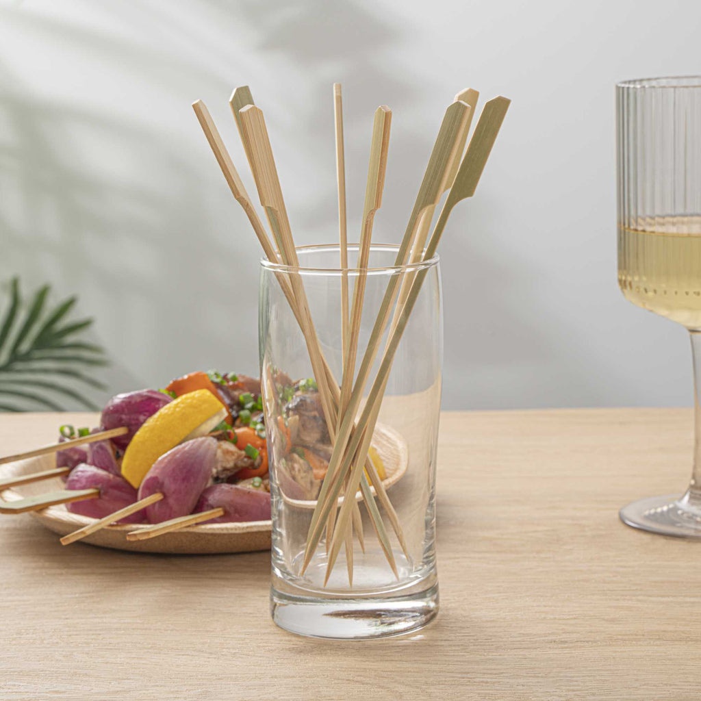 Pixy Natural Bamboo Paddle Skewer - 8" - 1000 count box
