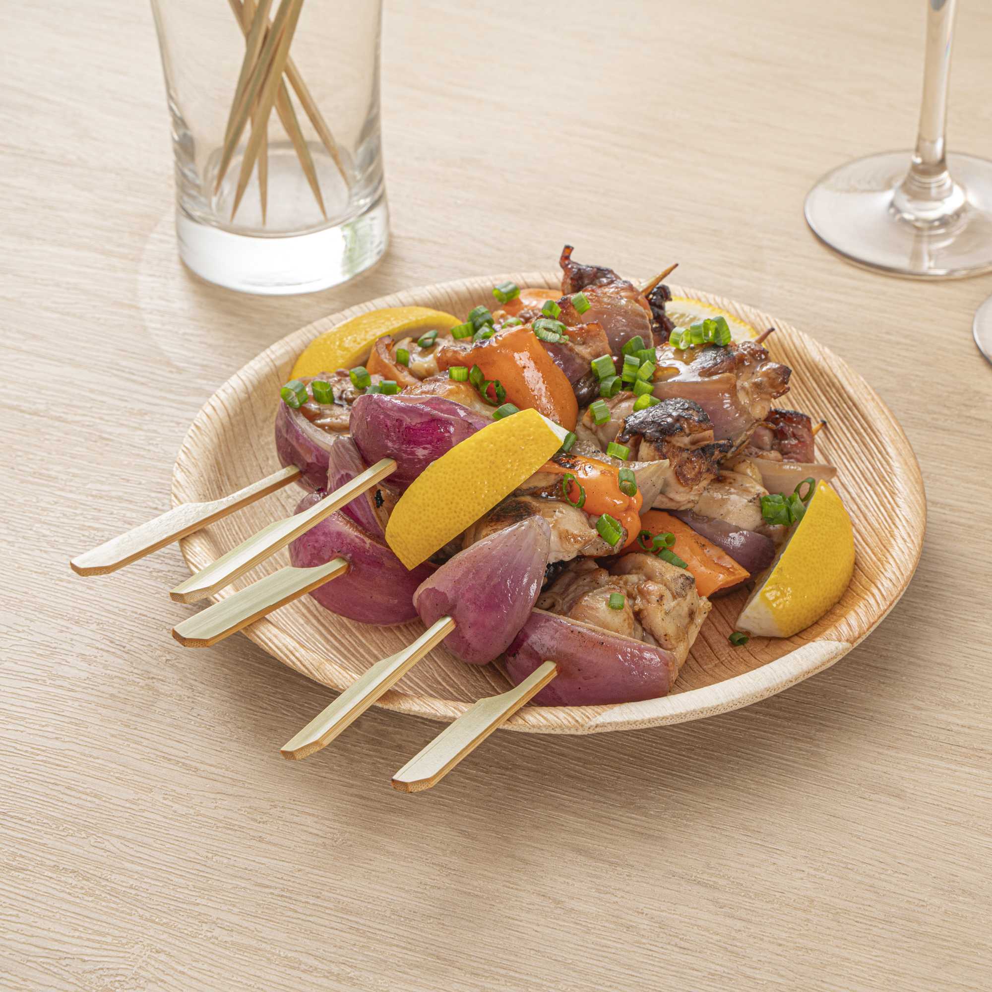 Pixy Natural Bamboo Paddle Skewer - 8" - 1000 count box