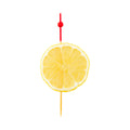 Pixy Red Bamboo Mini Ball Pick - 4 1/2" - 1000 count box