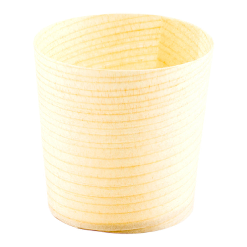 Taipei 1 oz Round Natural Shaved Pinewood Mini Cup - 1 1/2" x 1 1/2" x 1 1/2" - 200 count box