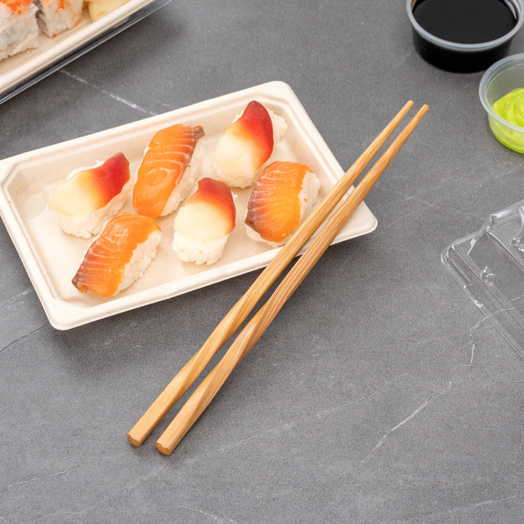 Bambuddha Natural Bamboo Twisted Chopsticks - 9" - 100 count box