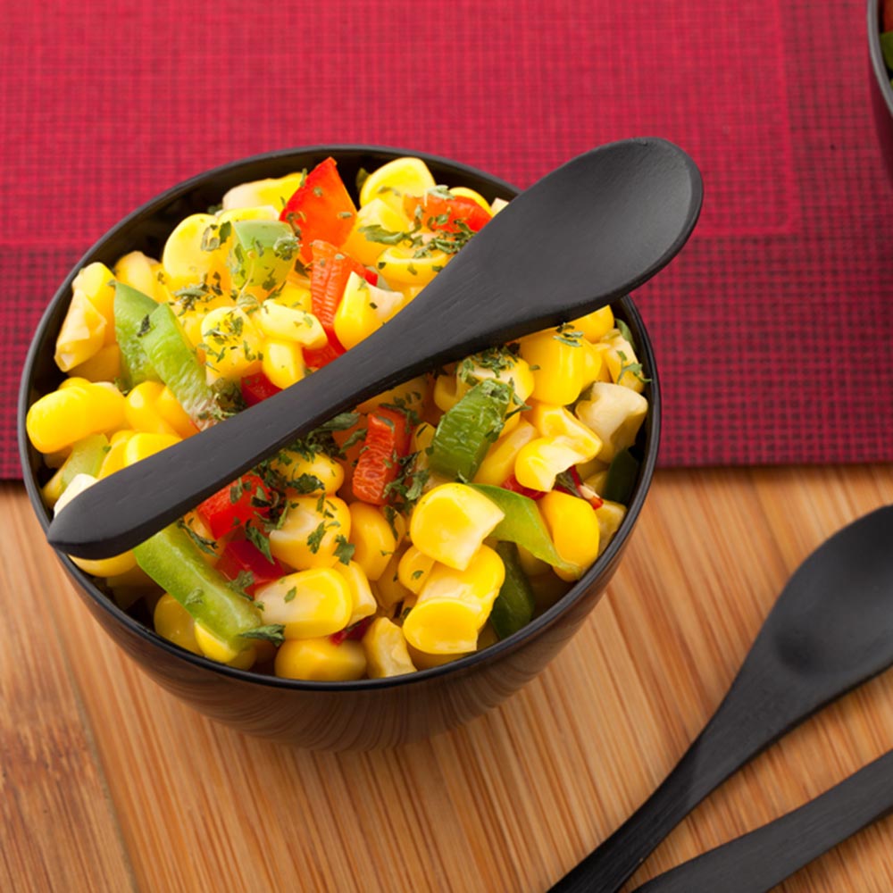 Bambuddha Black Bamboo Mini Spoon - 3 1/2" - 100 count box