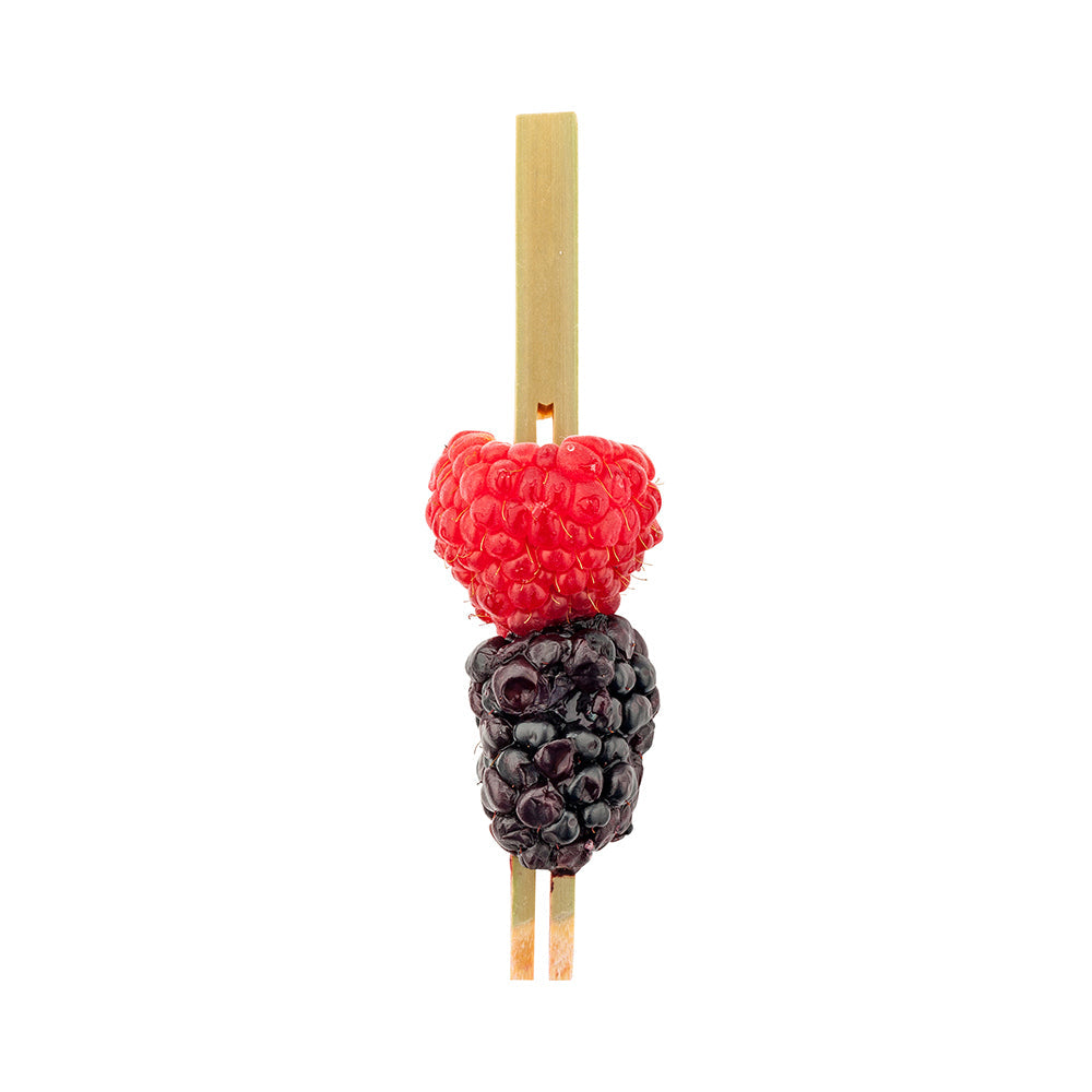 Pixy Natural Bamboo Double Prong Pick - 4" - 1000 count box