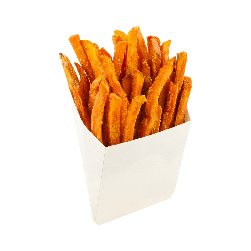 Taipei Natural Wood French Fry Pocket Sleeve - 5" x 5 1/4" x 1" - 100 count box