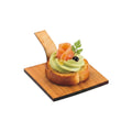 Bambuddha Deco Square Natural Bamboo Serving Pallet - 3" x 3" - 100 count box