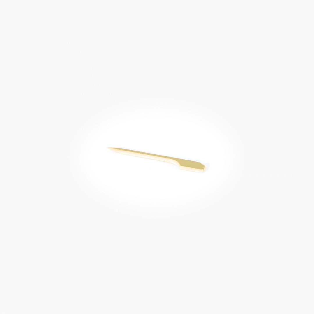 Pixy Munchkin Natural Bamboo Paddle Pick - 2 1/2" - 1000 count box