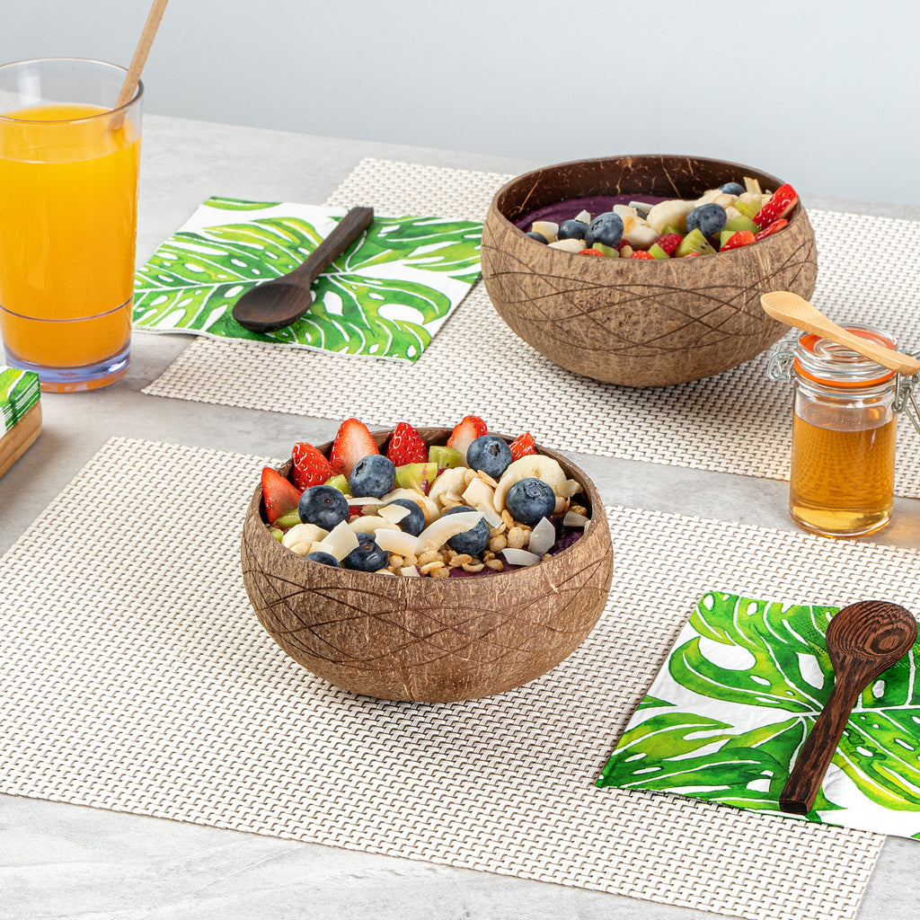 Coco Casa 21 oz Handmade River Coconut Bowl - 1 count box
