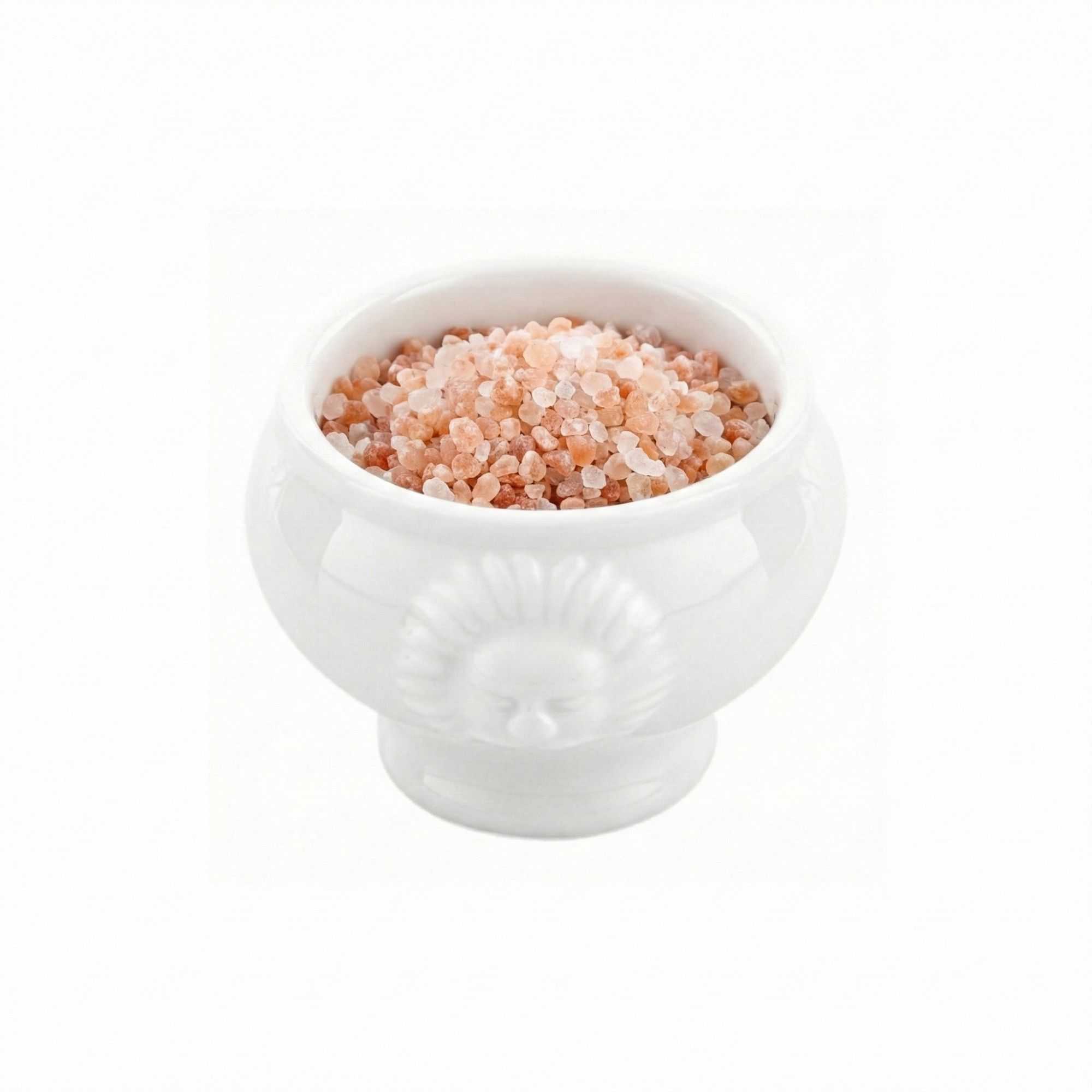 Chef 101 2 oz Round White Porcelain Lion Head Mini Bowl - 2" x 2" x 1 3/4" - 10 count box